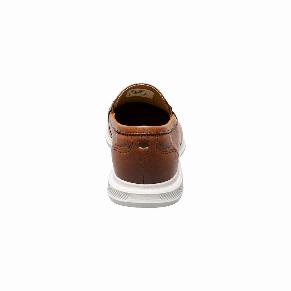 Florsheim Hamptons 14397-221 Mens 7 Brown Leather Moc Toe Venetian Loafer KHD909