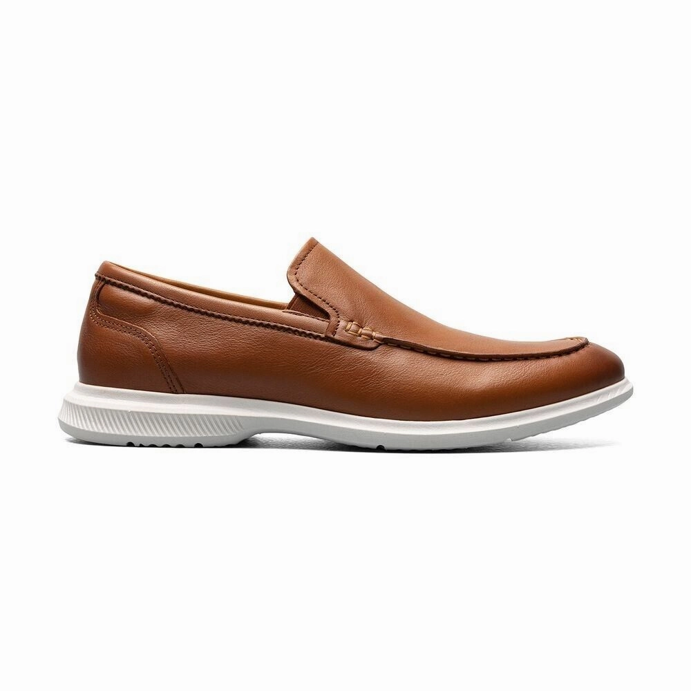 Florsheim Hamptons 14397-221 Mens 7 Brown Leather Moc Toe Venetian Loafer KHD909
