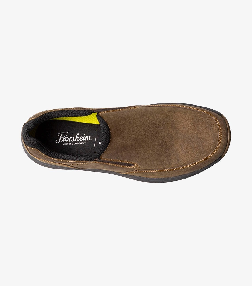 Florsheim Tread Lite 14375-215 Men's US 8.5 Brown Moc Toe Slip On Shoes ZPO3086