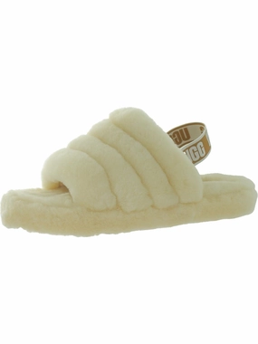 FLUFF YEAH SLIDE Girls Big Kid Open Toe Slingback Slippers Discount Girls Shoes with deals