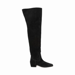 Fly Boot BLACK SUEDE Womens Boots & Booties promotion