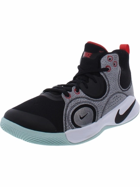 Fly By Mid 2 Mens Faux Leather Performance Athletic and Training Shoes Cheap Mens Athletic Sneakers