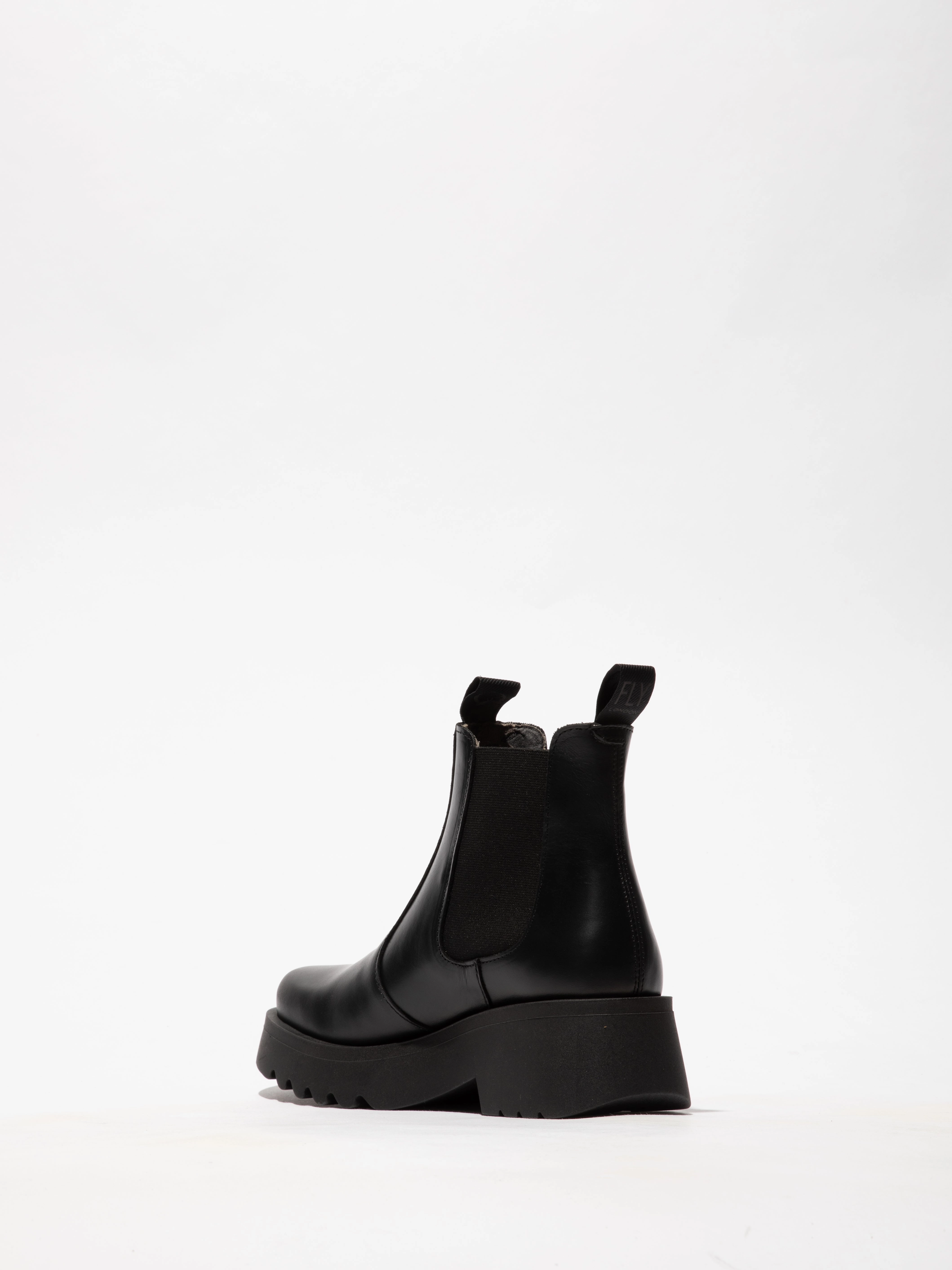 Fly London Womens MEDI789 Black Chelsea Boots