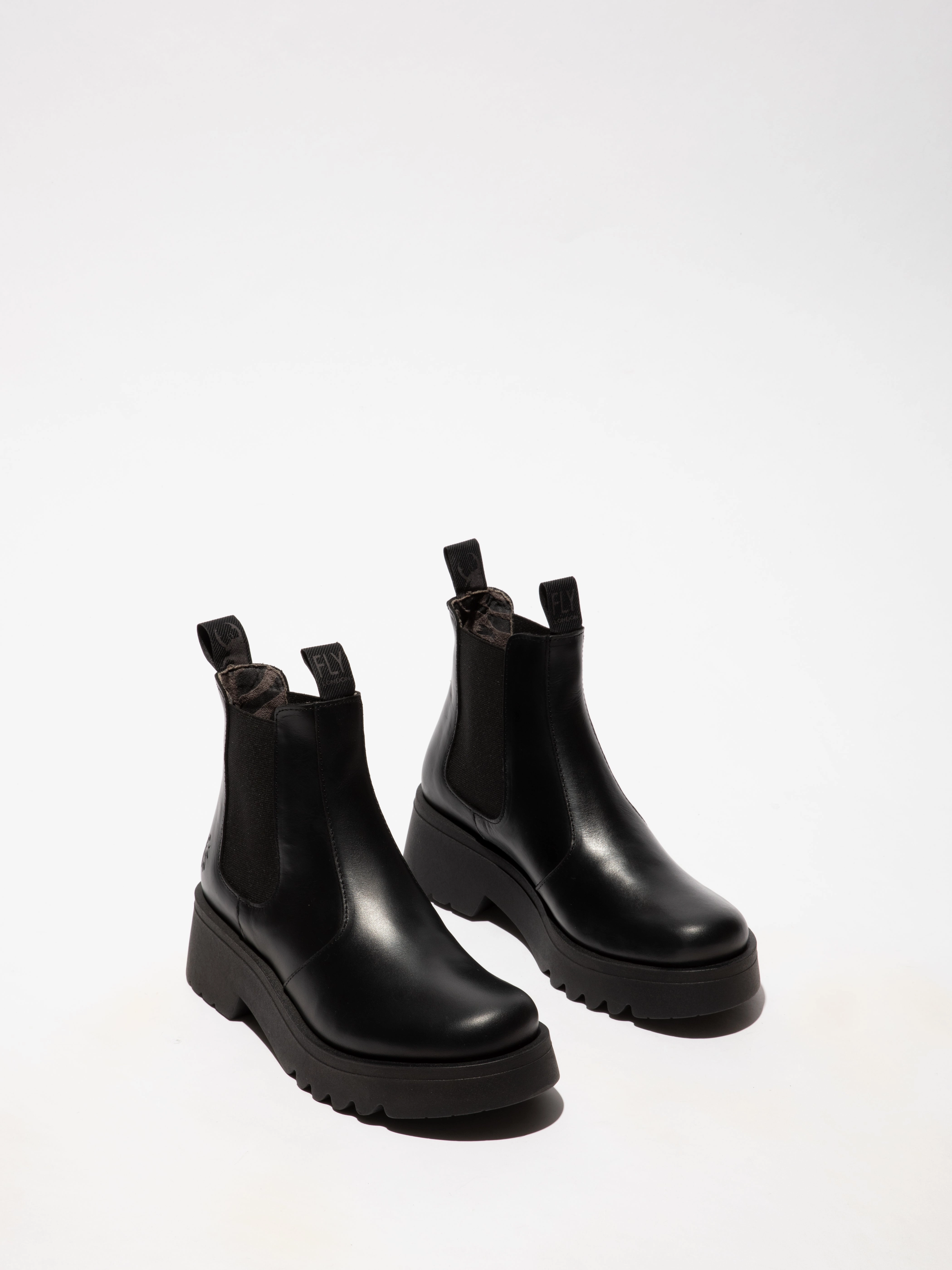 Fly London Womens MEDI789 Black Chelsea Boots