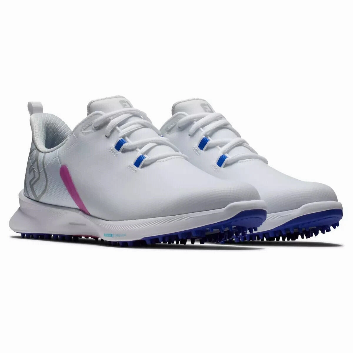 FootJoy Fuel Sport 90127 Sneaker Women's White Pink Spikeless Golf Shoes TF4149 (White,6.5)