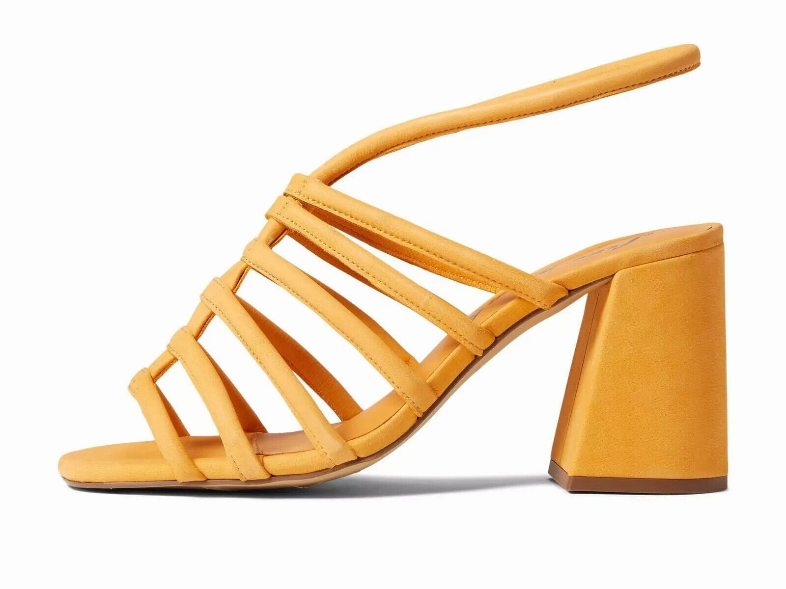 Free People Colette OB1432993 Sandals Women's US 9 Hot Orange Block Heel KHD601
