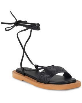 Frye Faye Ankle Tie Leather Sandal Womens Sandals discount online