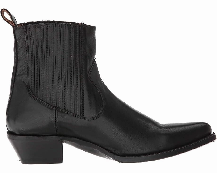 Frye Sacha Boots Women's US 9.5 Black Leather Block Heel Ankle Bootie ZPO1299
