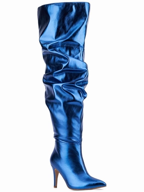 FTFSAH2202 Womens Zipper Man Made Thigh-High Boots Womens Boots clearance deals