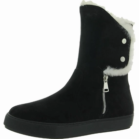 Furry Womens Faux Fur Zipper Winter & Snow Boots Womens Winter Boots promo deal