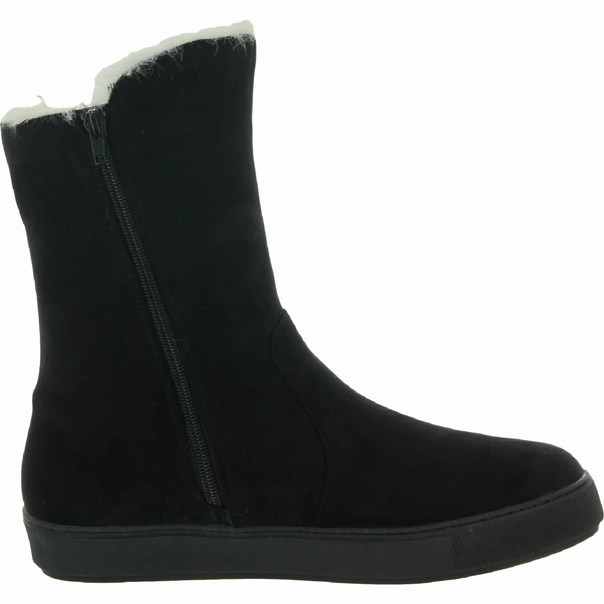Furry Womens Faux Fur Zipper Winter & Snow Boots