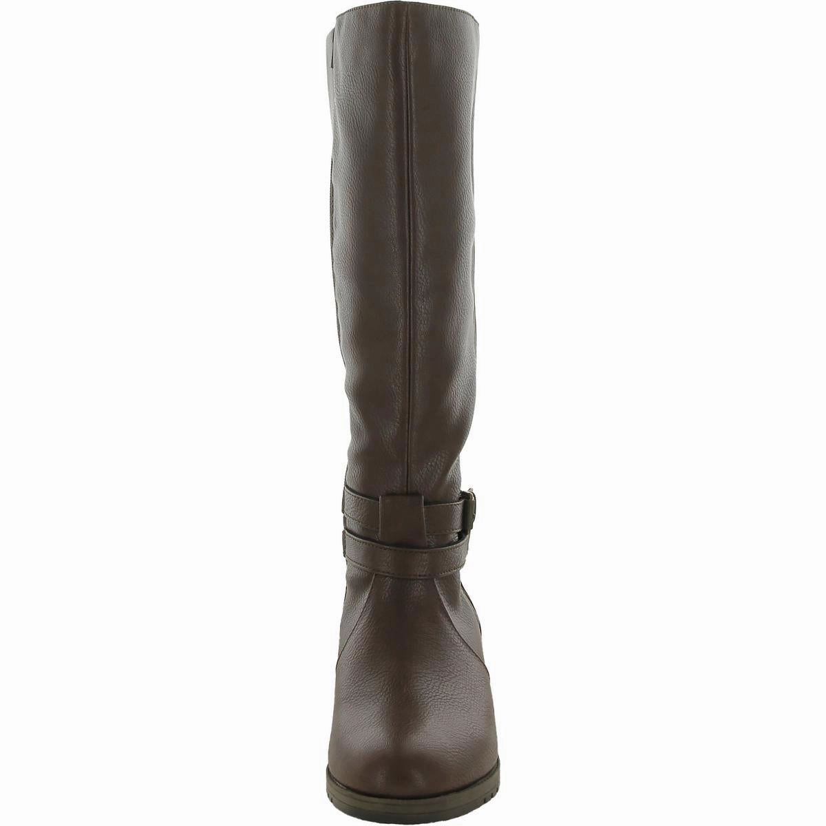 Garrison Womens Faux Leather Wide Calf Knee-High Boots