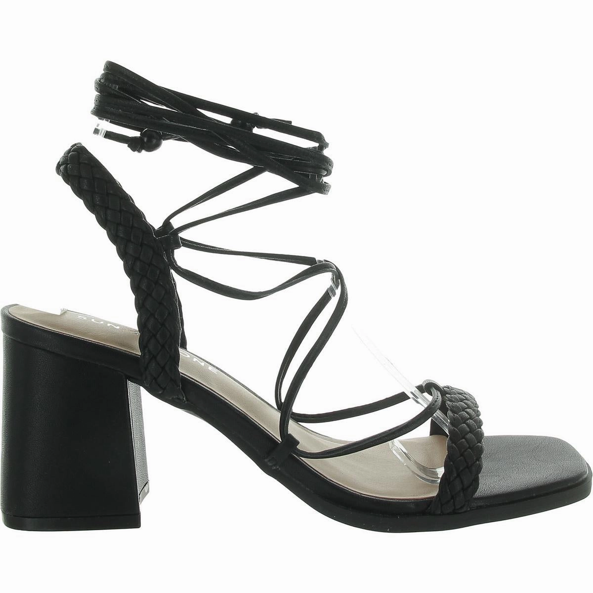 Gemmaa Womens Faux Leather Braided Slingback Sandals