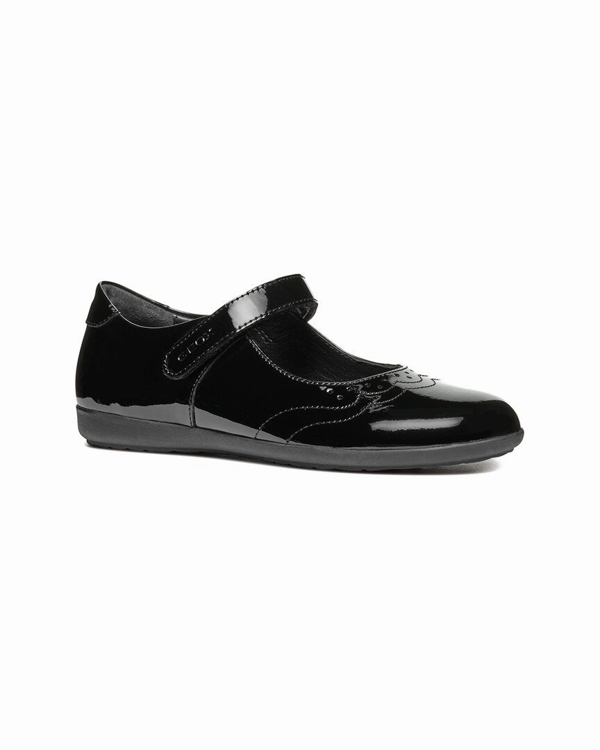 Geox Iberide Leather Ballerina Flat Girls Shoes promo price