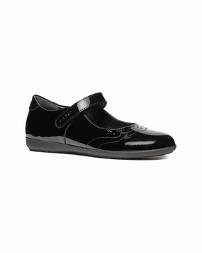Geox Iberide Leather Ballerina Flat Girls Shoes promo price