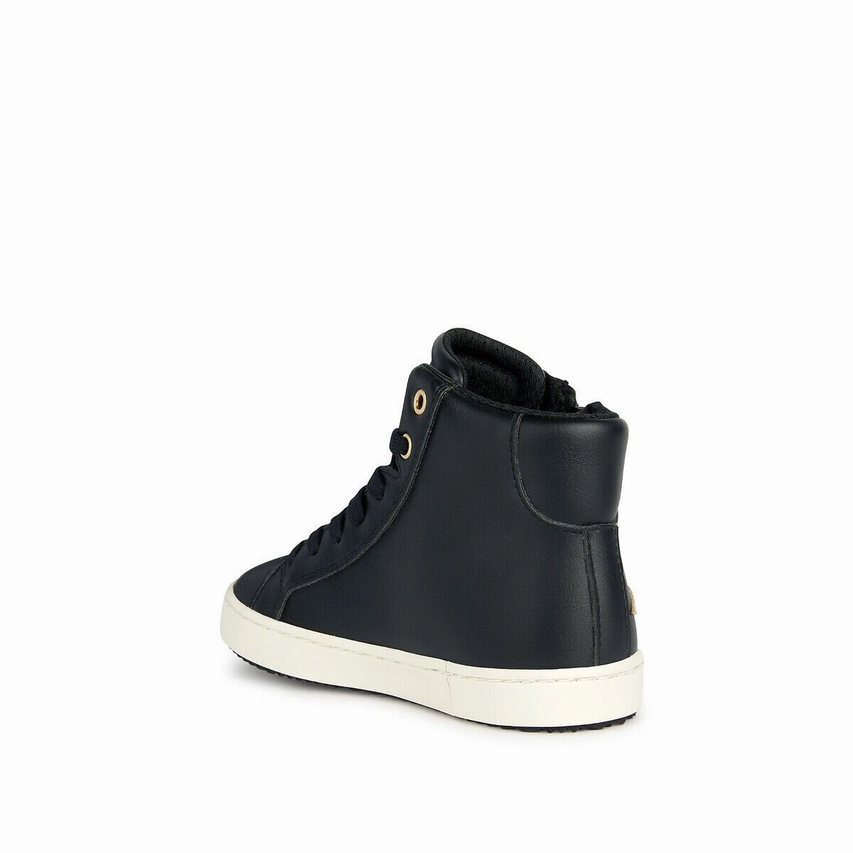 Geox Kalispera Sneakers Girls Kids US 3.5 Black High Top Lifestyle Shoes FZP376