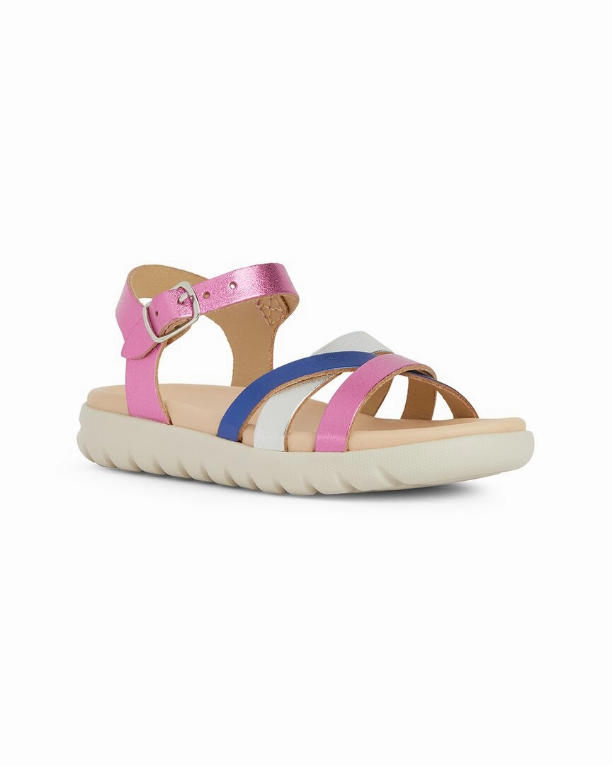 Geox Soleima Leather Sandal Girls Sandals summer sale