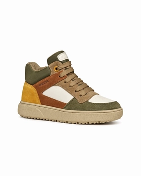 Geox Theleven Suede Sneaker Boys Sandals on clearance