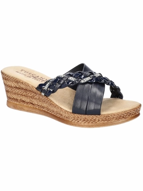 GESSICA Womens Faux Leather Mule Sandals Promo offer on Womens Sandals