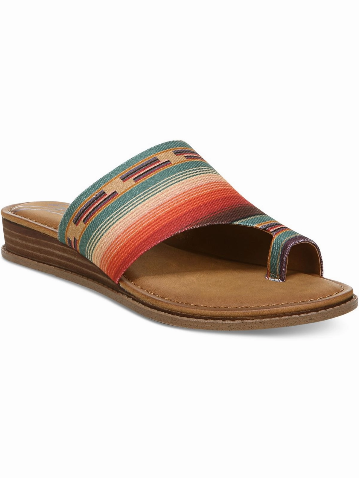 Giada Womens Toe Loop Slip On Slide Sandals