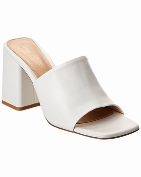 Gianvito Rossi Wynn 85 Leather Sandal Womens Slip-On Sandals clearance