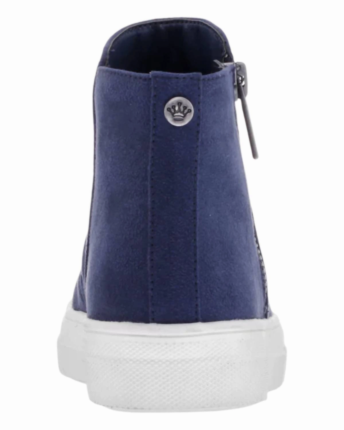Girl's Amanda High-Top Sneakers In Navy