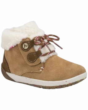 Girl's Bare Steps Boots In Chestnut Online sale for Girls Shoes