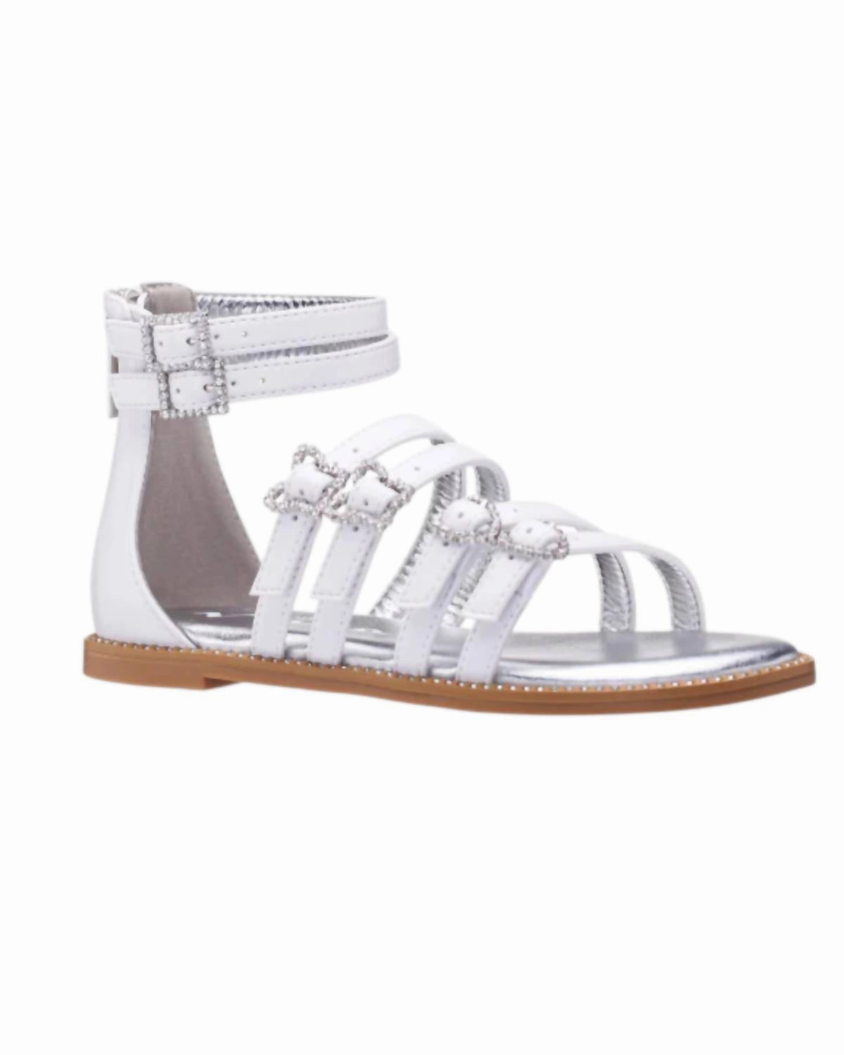 Girl's Brie Sandals In White Online sale for Girls Shoes