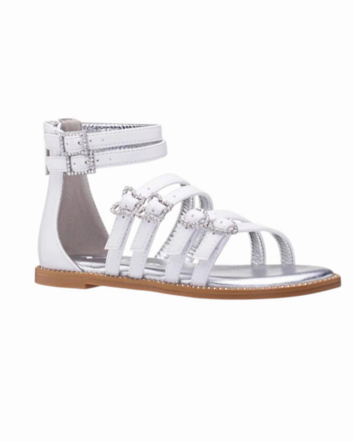Girl's Brie Sandals In White Girls Sandals summer sale