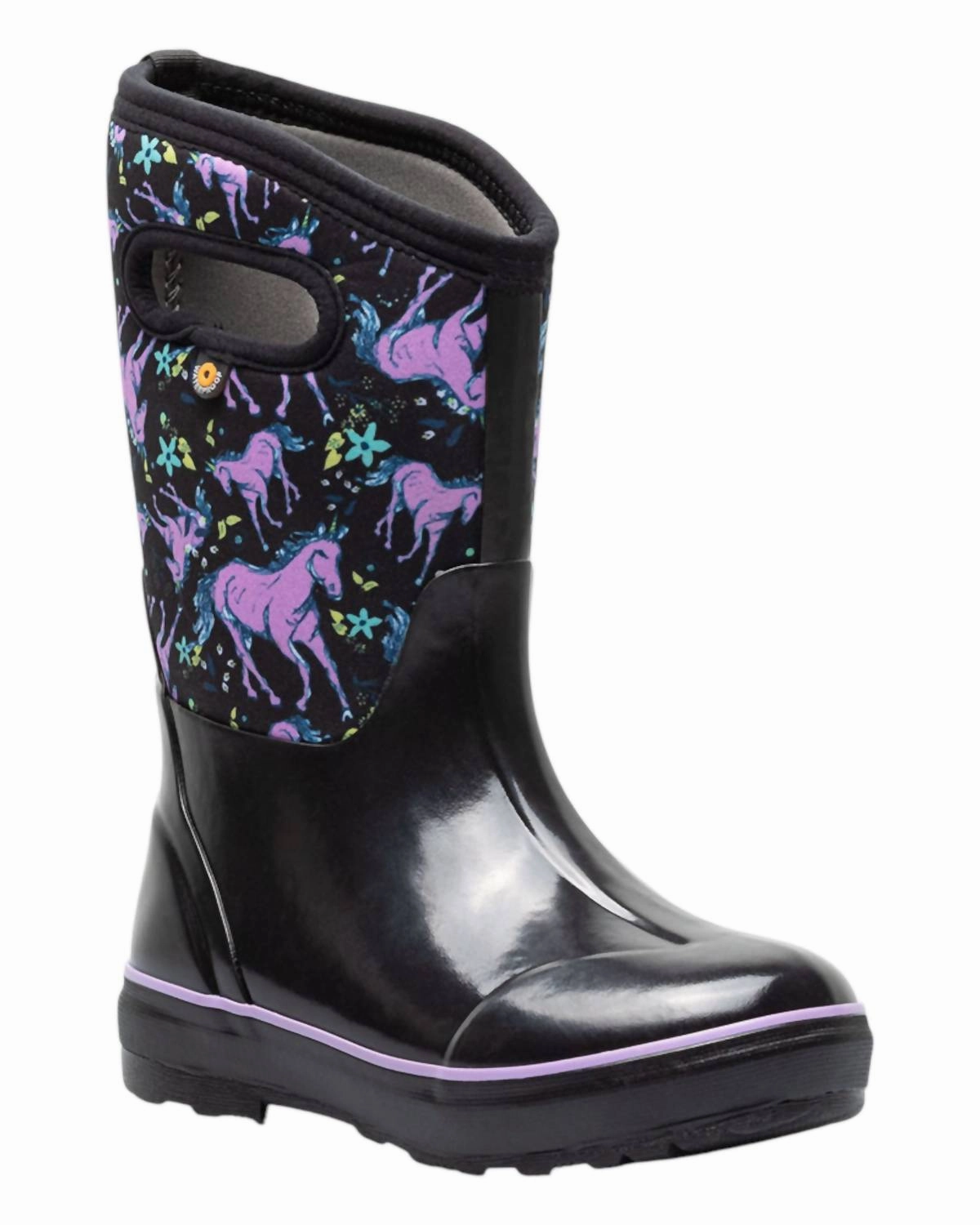 Girl's Classic Unicorn Boots In Black Multi Online sale for Girls Shoes