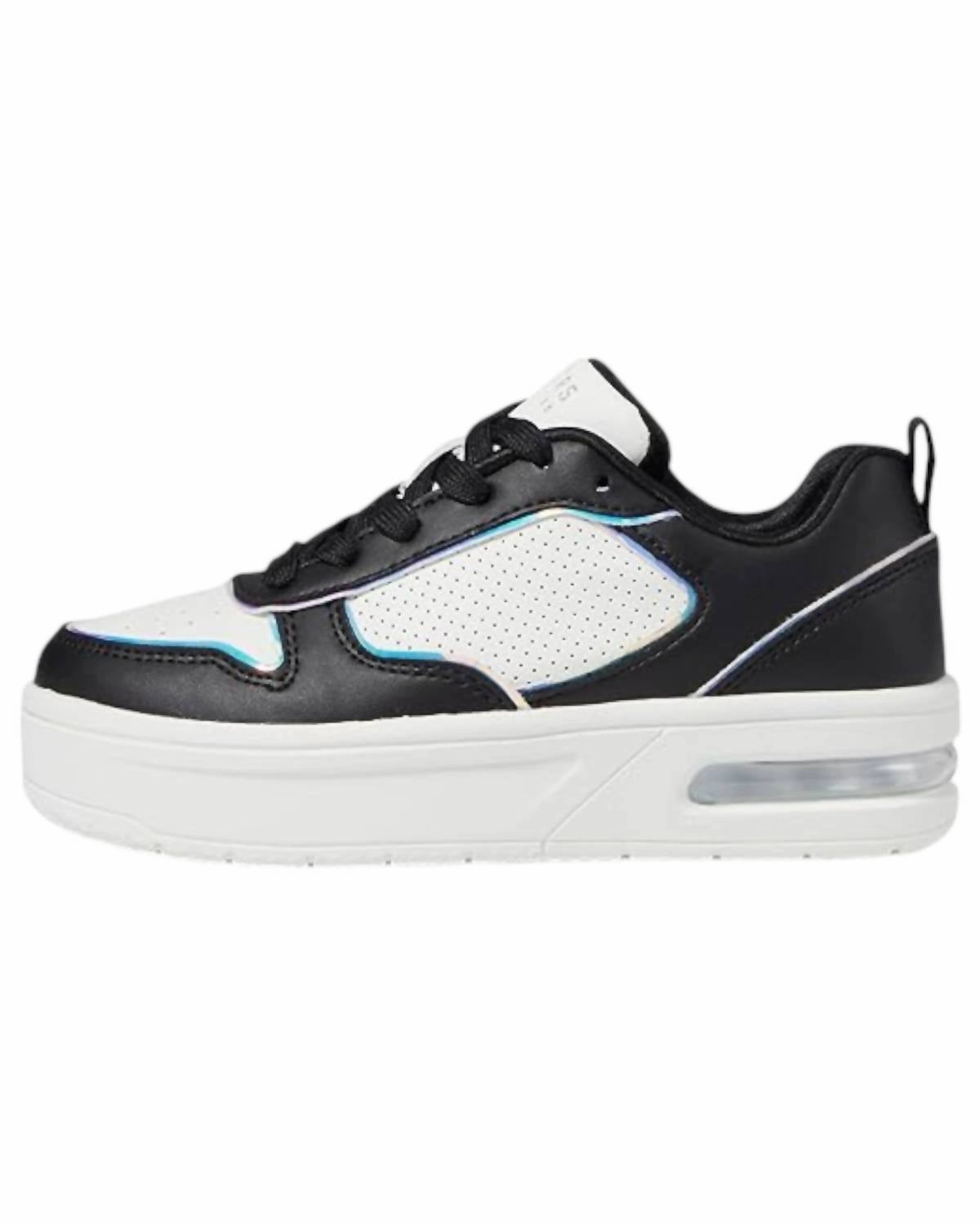 Girl's Court Hi- Air Sneakers In Black