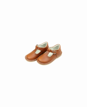 Girl's Frances T-Strap Mary Jane Shoes In Chestnut Online sale for Girls Shoes
