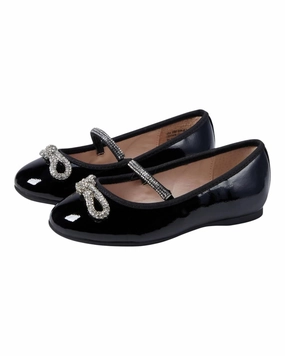 Girl's Kendalla Flats In Black Crinkle Girls Sandals summer sale