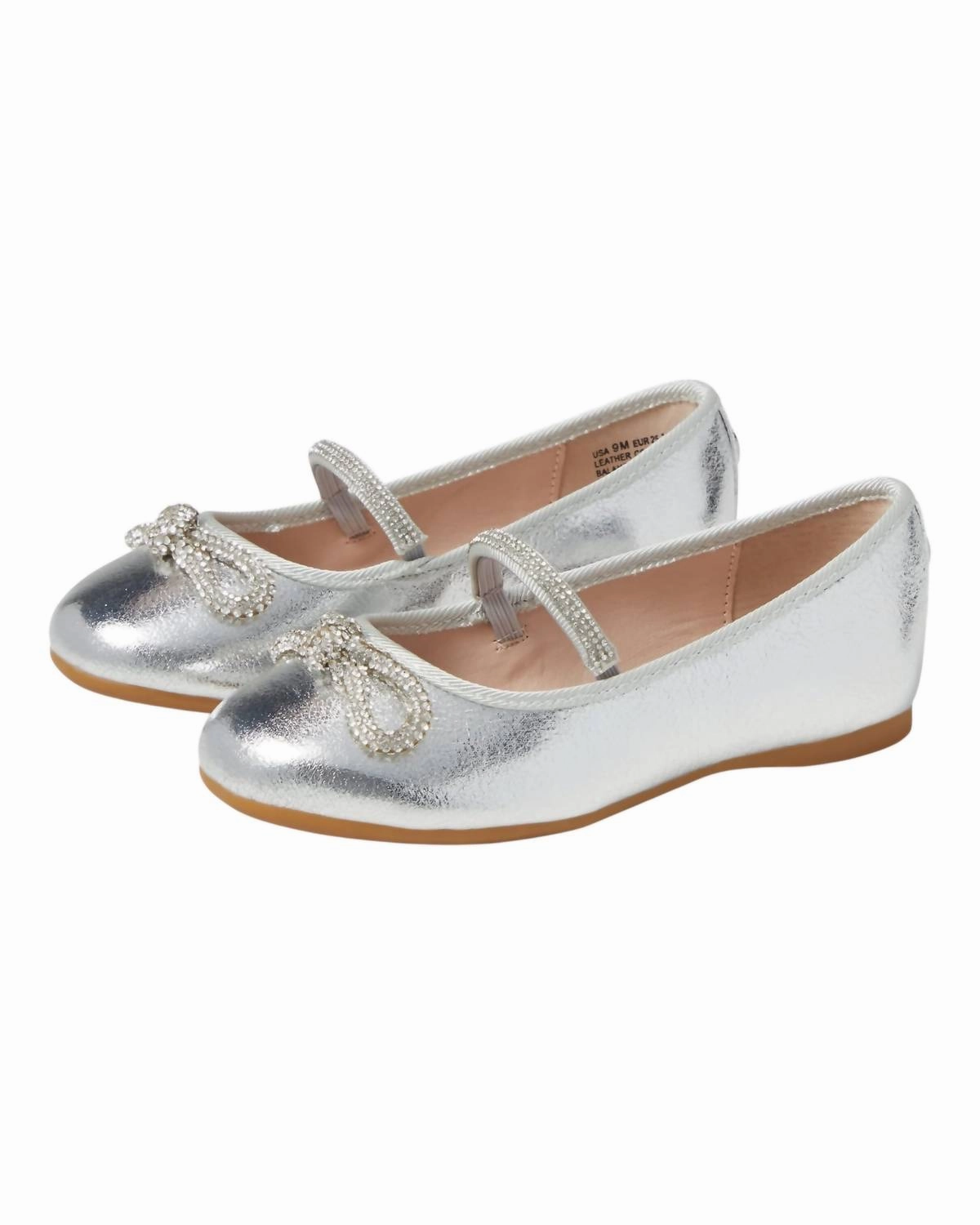 Girl's Kendalla Flats In Silver Crackle Girls Sandals summer sale