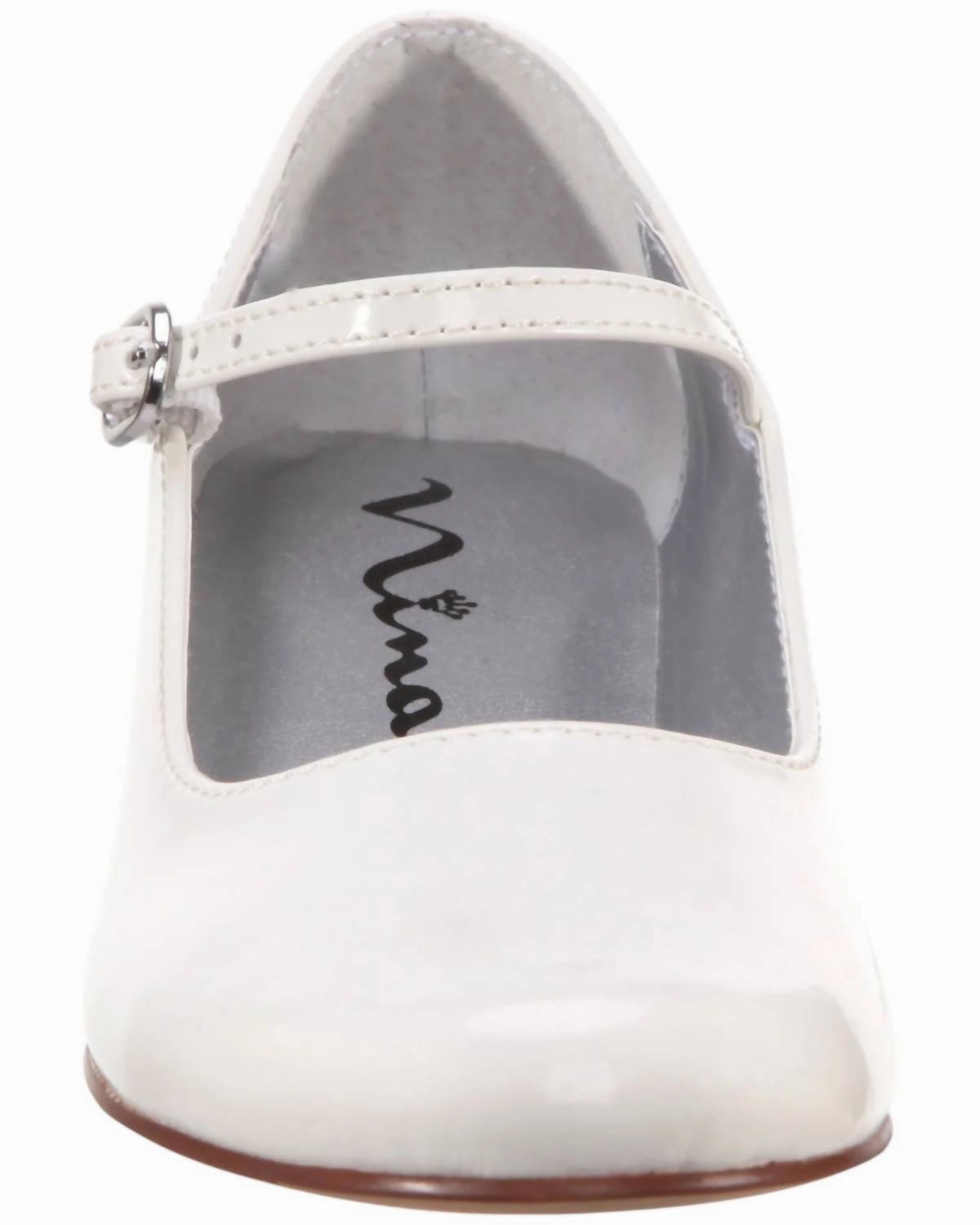 Girl's Seeley Mary Jane Shoes In White Patent