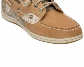 Girl's Songfish Boat Shoes In Linen Oat Online sale for Girls Shoes