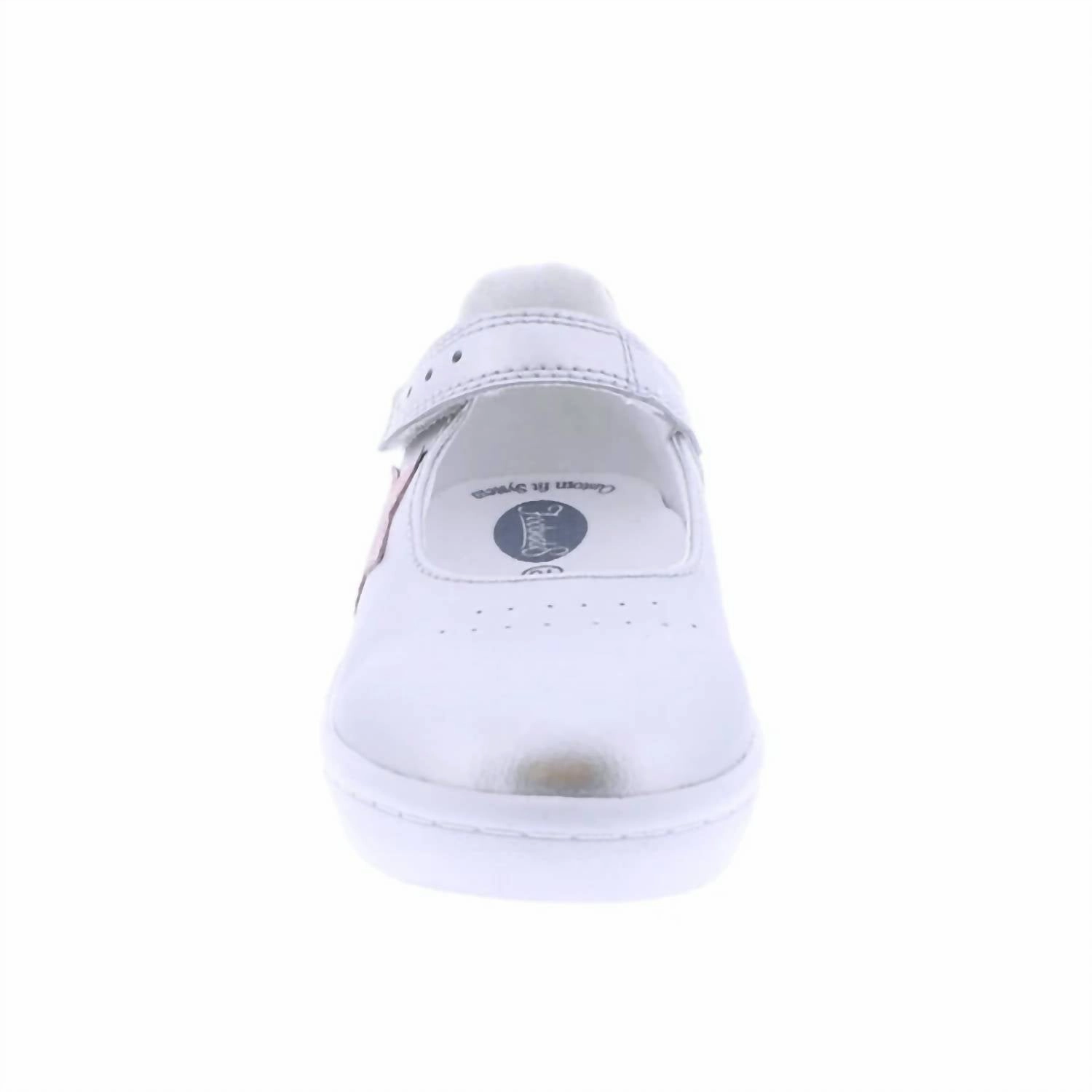 Girl's Stella Flat Shoes In Silver/rose