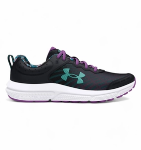 Girls' Grade School Assert 10 Print Sneakers In Black/provence Purple/radial Turquoise Girls Athletic Shoes on sale