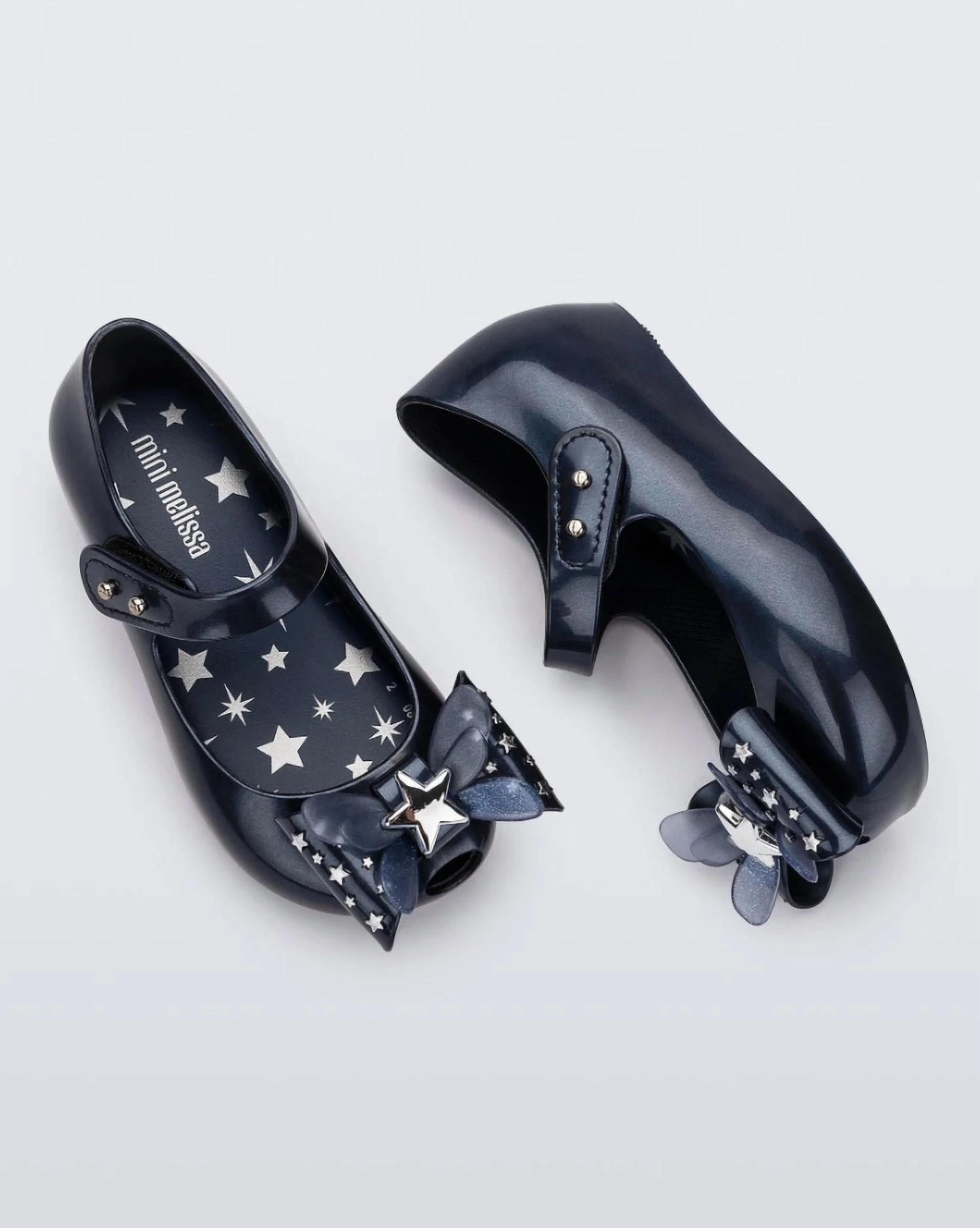 Girls' Ultragirl Star Ballet Flat In Metallic Blue
