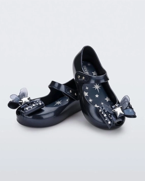 Girls' Ultragirl Star Ballet Flat In Metallic Blue Online sale for Girls Shoes