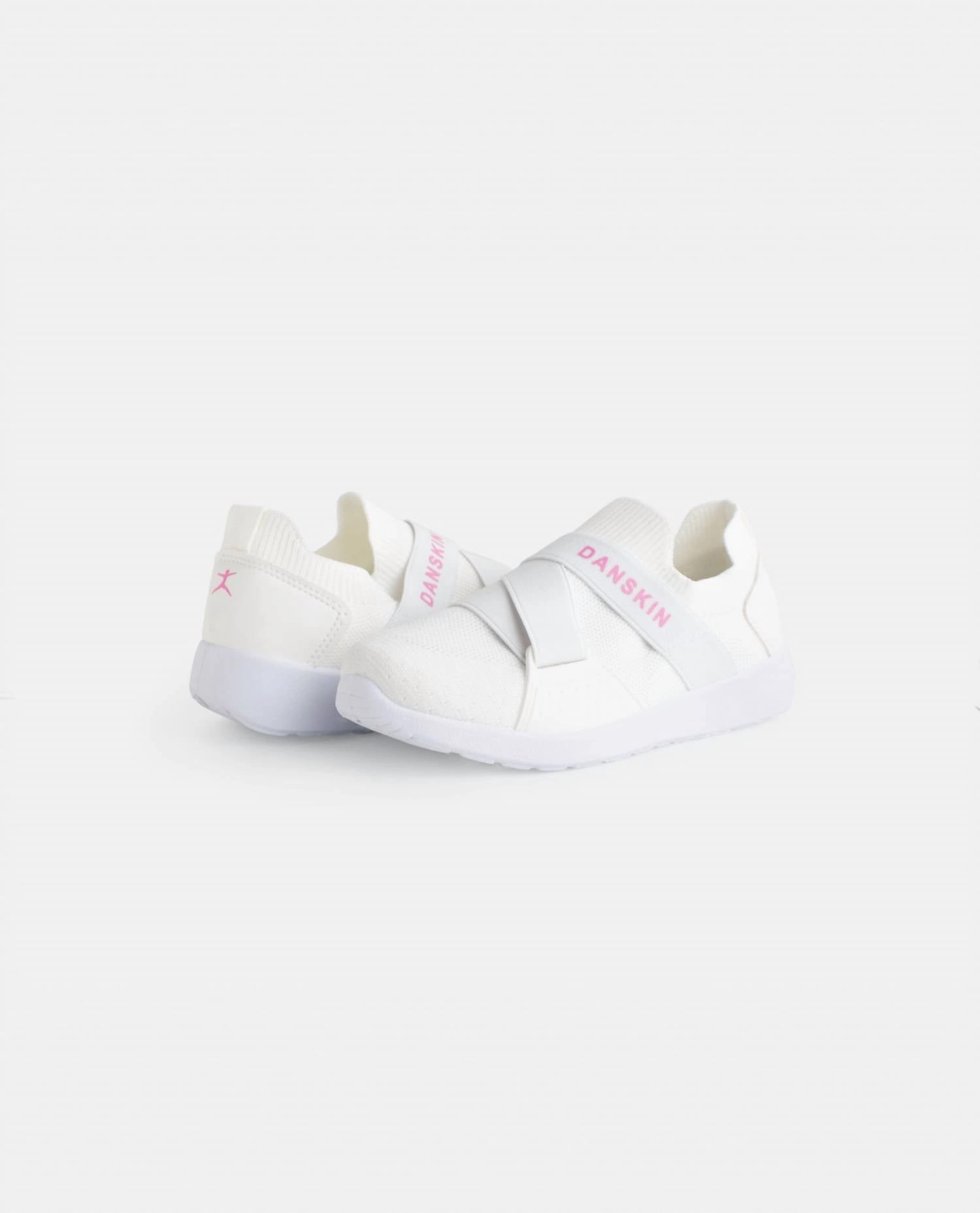Girls Elite Slip On Sneaker In White/hot Pink Girls Athletic Shoes on sale