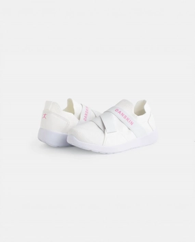 Girls Elite Slip On Sneaker In White/hot Pink Girls Athletic Shoes on sale