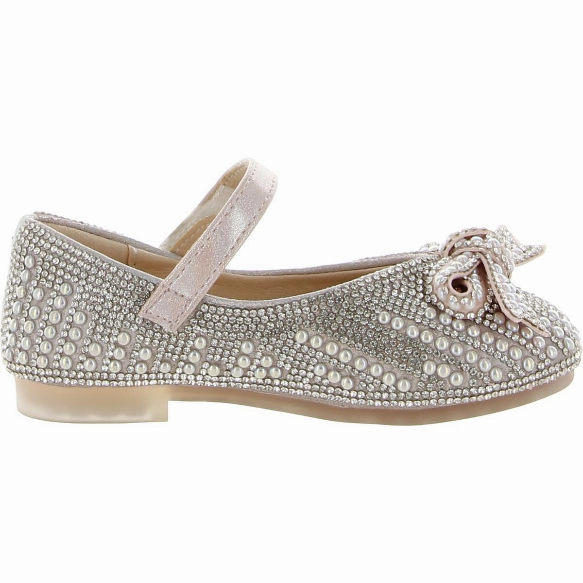 Girls Embellished Bow Mary Janes