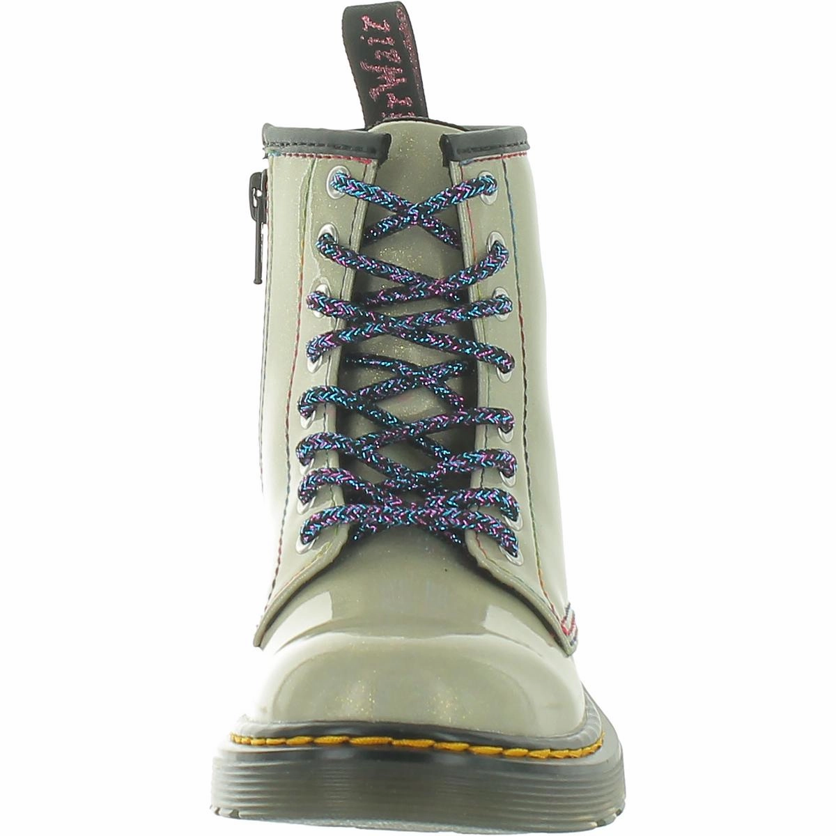 Girls Faux Leather Ankle Combat & Lace-up Boots