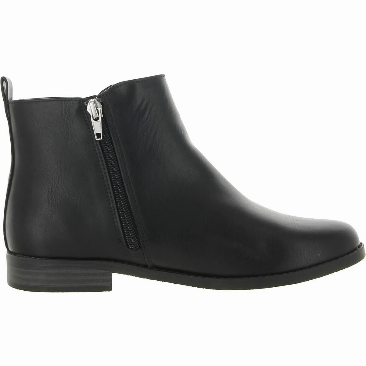 Girls Faux Leather Glitter Booties