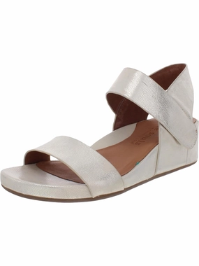 Gisele Two Band Womens Leather Open Toe Wedge Sandals Casual Womens Sandals on sale