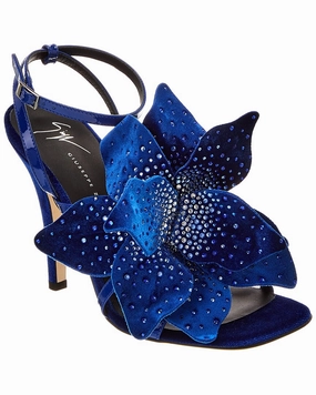 Giuseppe Zanotti Curvy 105 Velvet Sandal Fashion Womens Sandals online shop
