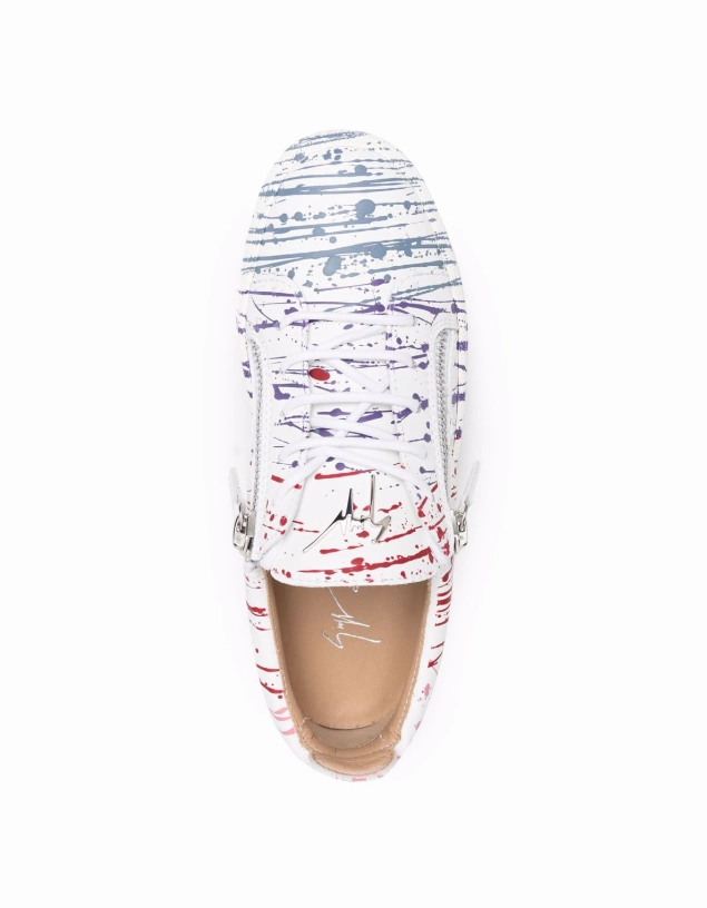 Giuseppe Zanotti Frankie paint-splatter sneakers