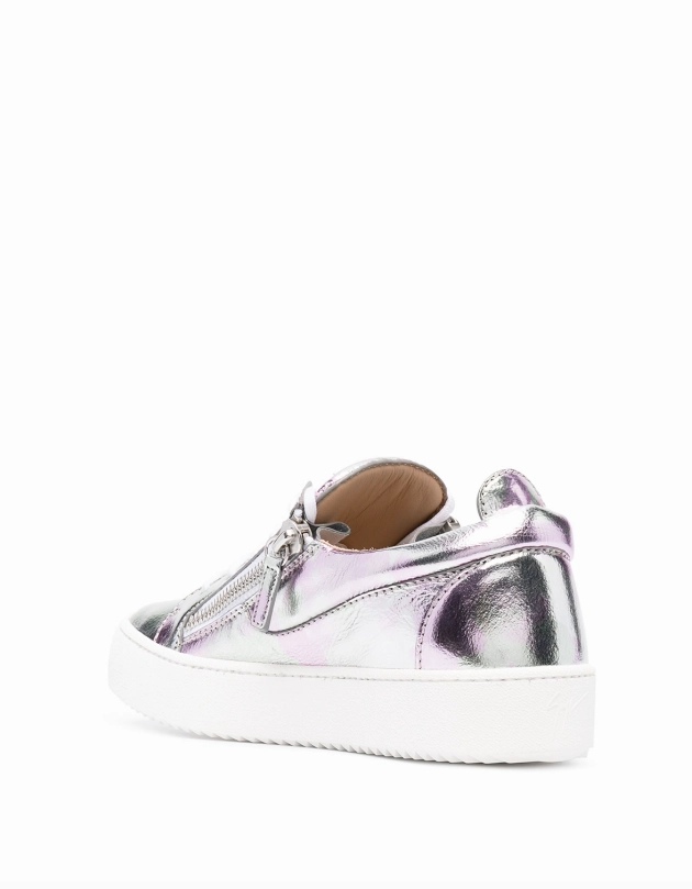 Giuseppe Zanotti metallic leather low-top sneakers