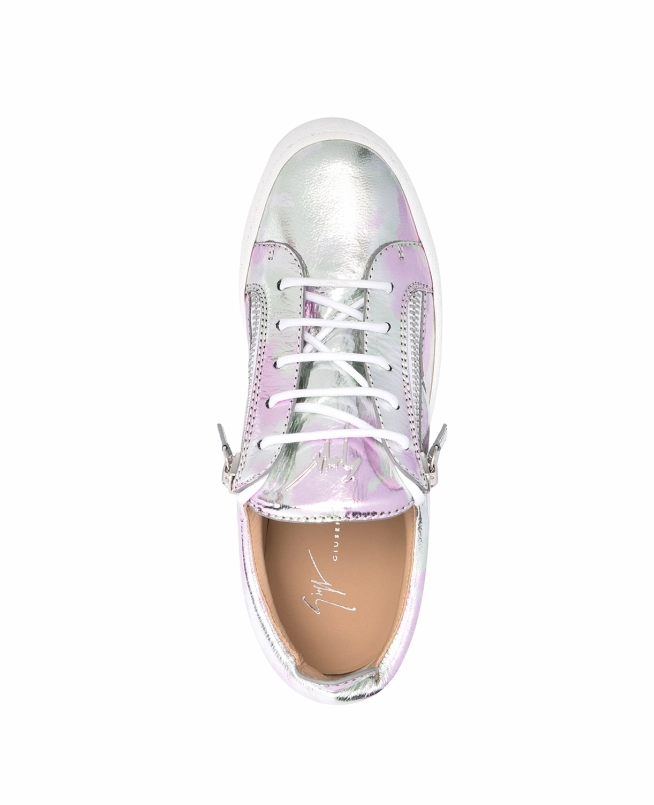 Giuseppe Zanotti metallic leather low-top sneakers
